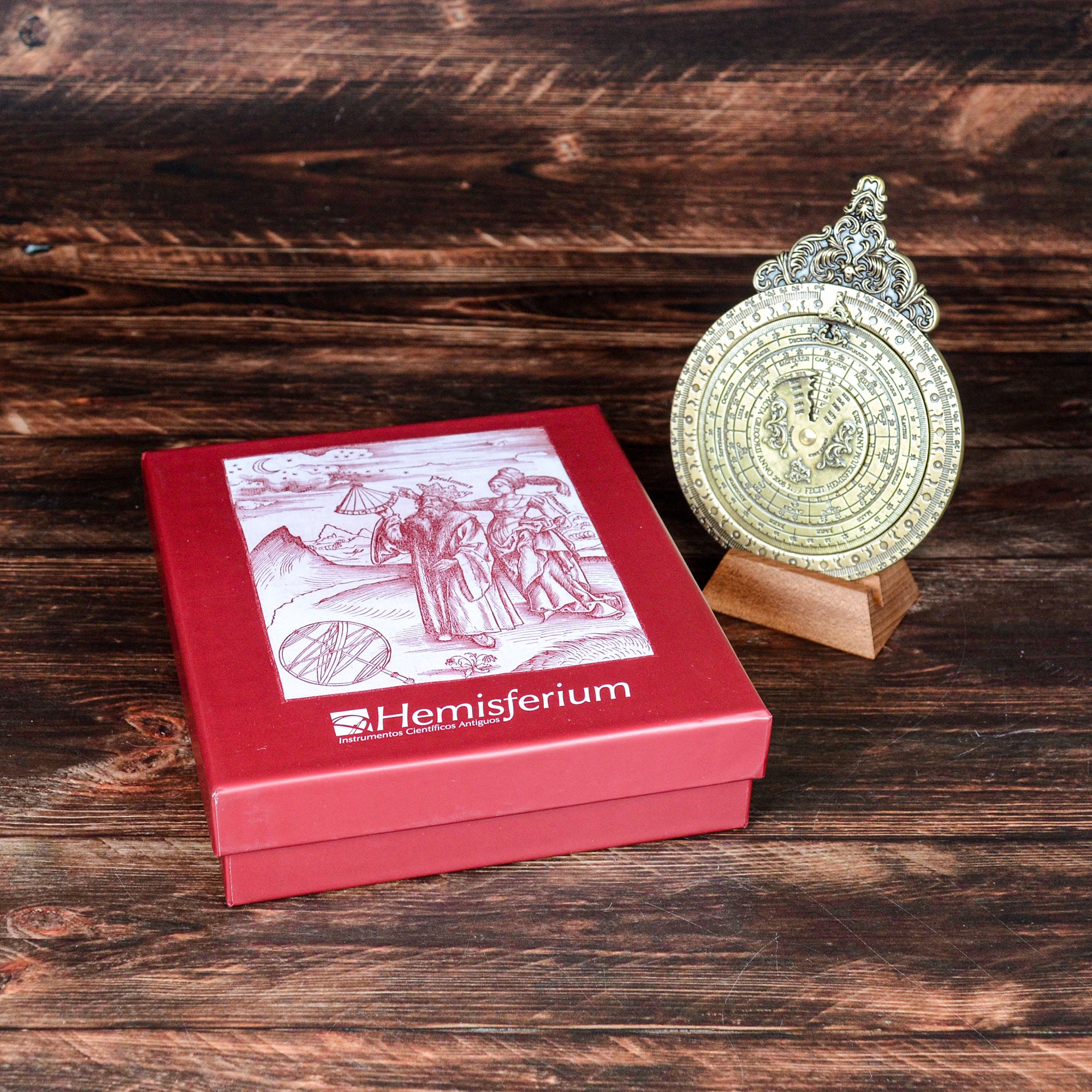 ルナカレンダー 裏面 潮汐計算盤 真鍮製 放射状デザイン 航海漁業不可欠な計算器具