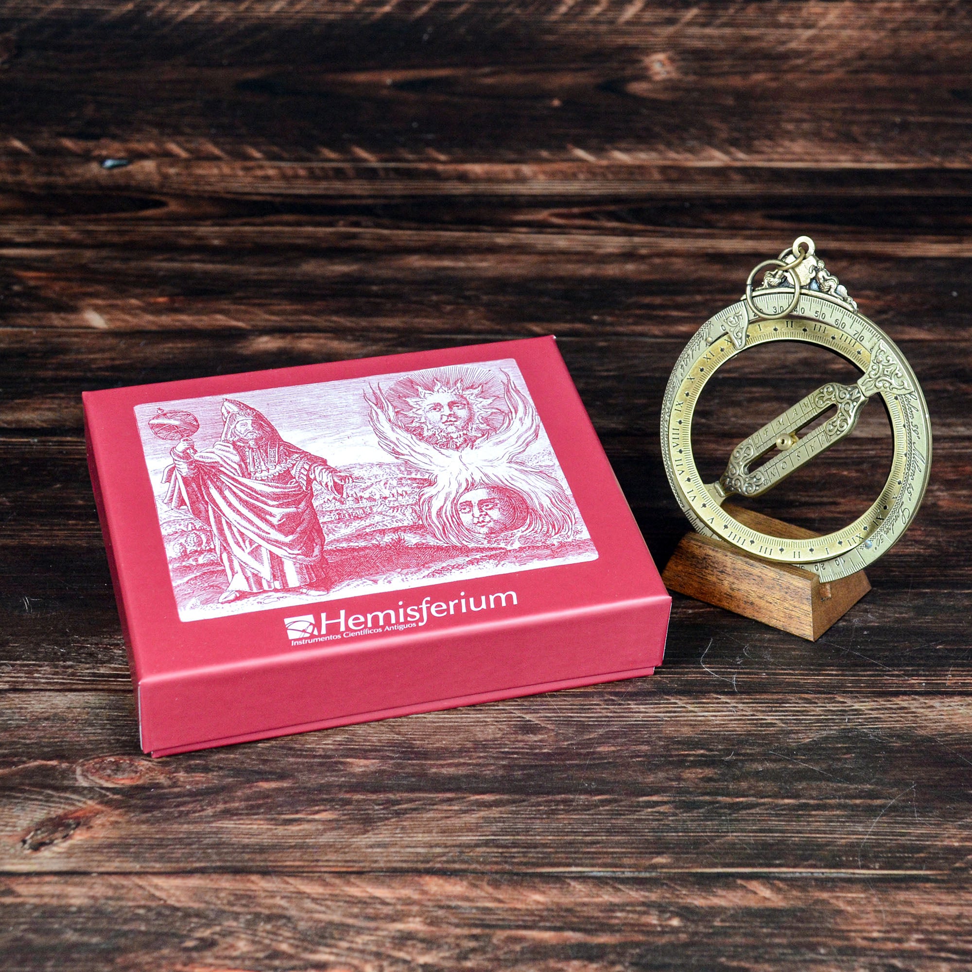 天文環 リング式日時計 真鍮製 携帯型サンダイアル 二重リング構造 世界中で使用可能 天文学者の道具