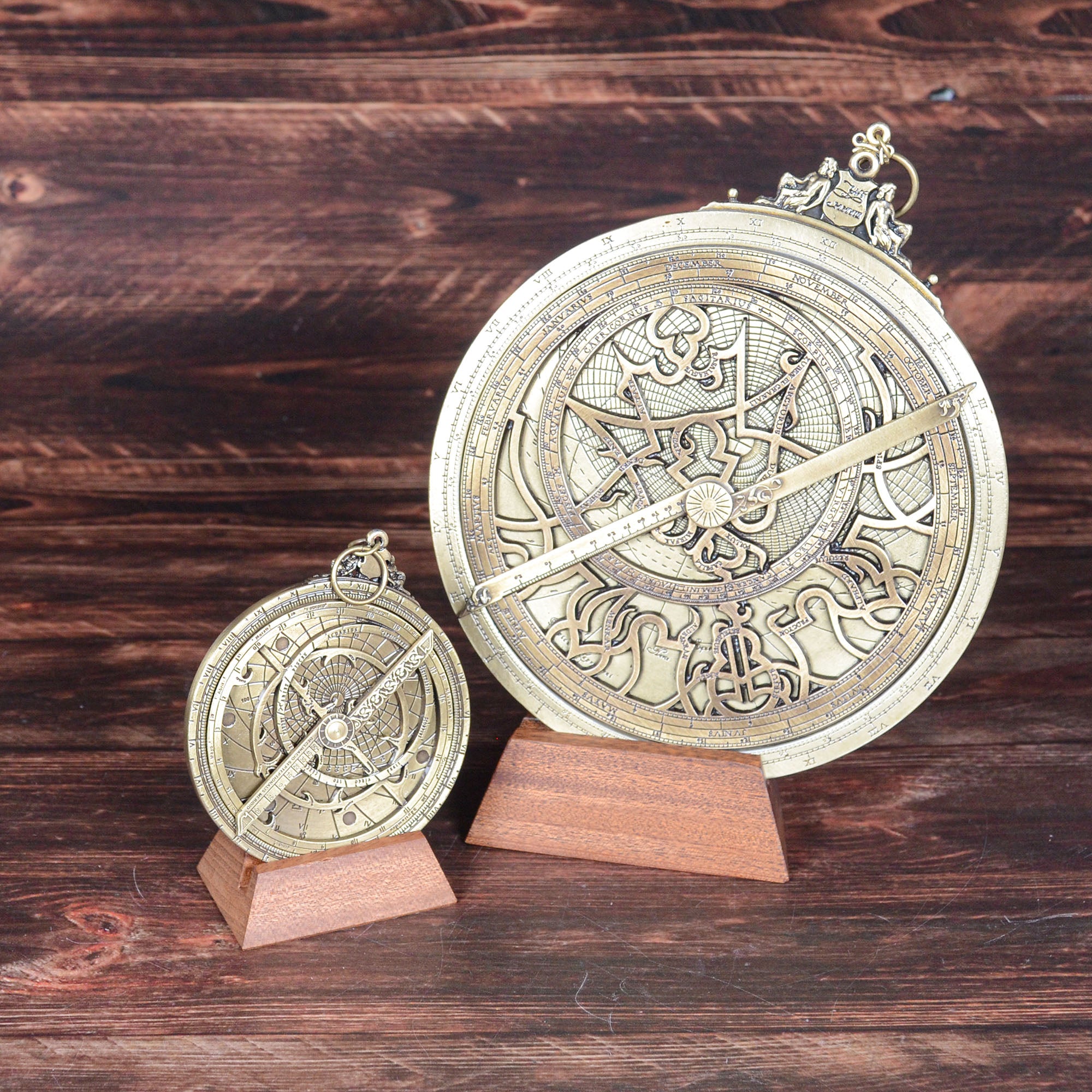 アストロラーベ 20cm 真鍮製 天文儀器 | 中世ヨーロッパの観測器具