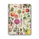 ファーマーズマーケット柄ノートの表紙。果物や野菜が美しく描かれた彩りのあるデザイン。