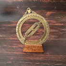 天文環 リング式日時計 真鍮アンティーク仕上げ 太陽位置測定 方角測定機能 精密彫刻 ユニバーサル型