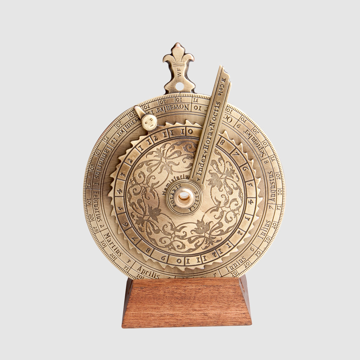 ノクターナル 星時計兼潮汐計算機 真鍮製円盤 精密彫刻 天文学と航海術の知恵が凝縮された歴史的器具