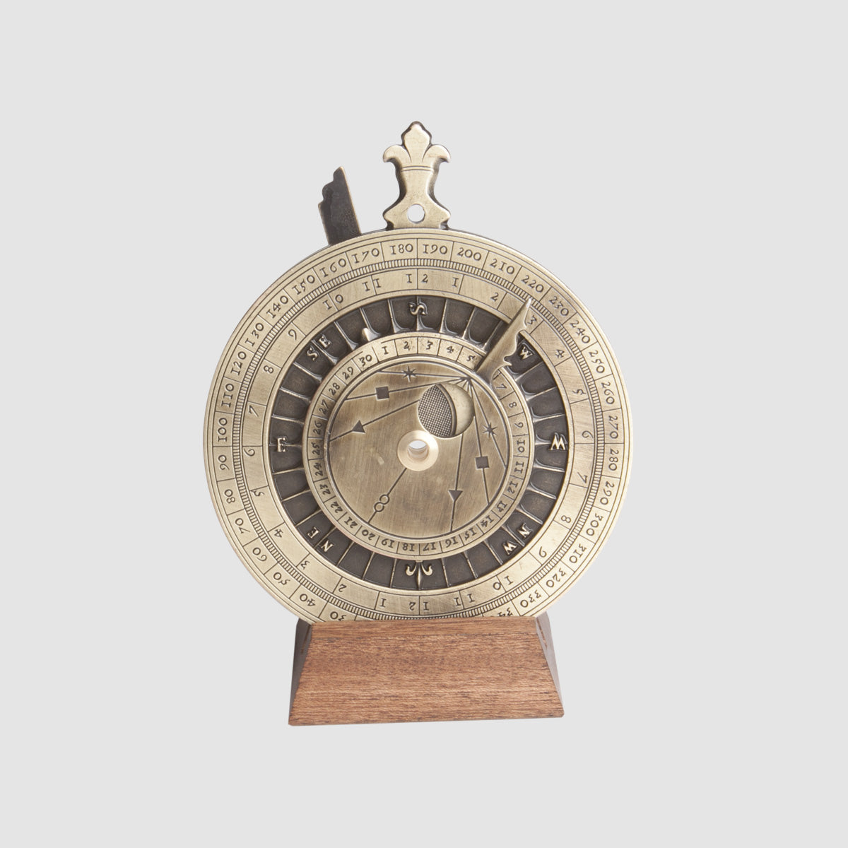 ノクターナル 星時計 裏面 潮汐計算盤 真鍮製 航海漁業用計算器具 16世紀天文学器具