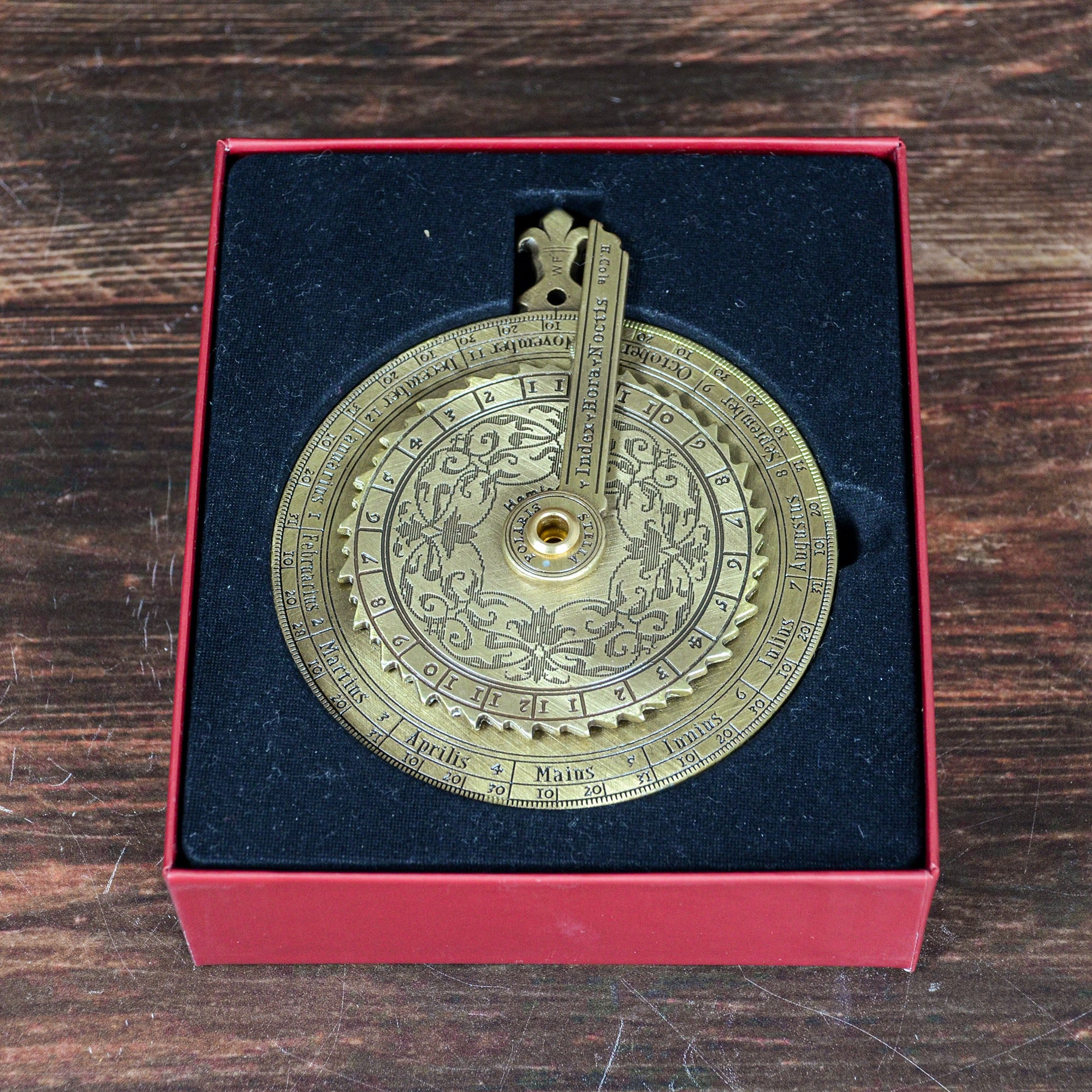 ノクターナル 星時計 潮汐計算機 真鍮製 北極星から夜間時刻測定 満潮干潮計算 航海天文器具