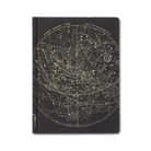 宇宙の星図をモチーフにした天文柄のハードカバーノート（A5+）