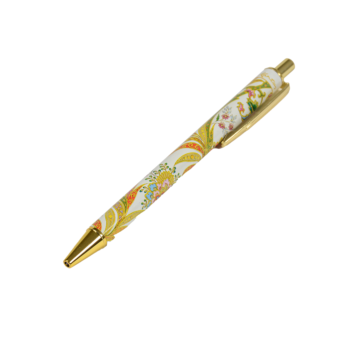 Kartos社のボールペン「Cipro」。植物の模様が軽やかに描かれた、華やかで上品なイタリア製ペン。